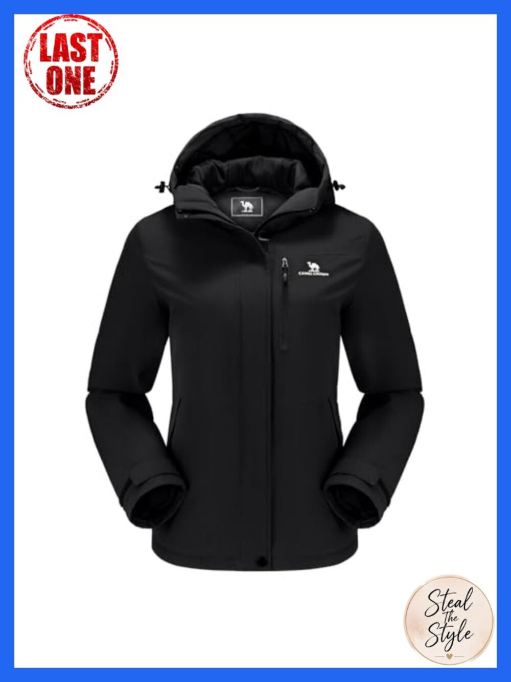 Waterproof Windproof Hooded Ski Jacket Warm Winter Coat